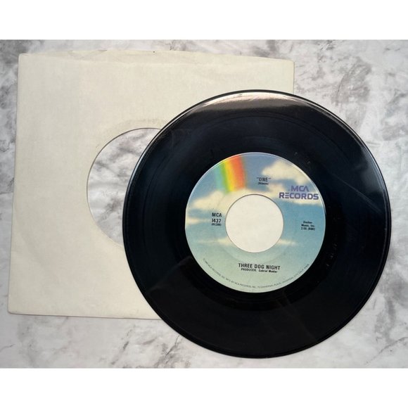 Three Dog Night One / Try A Little Tenderness 45 Rock 1980 MCA - Picture 3 of 4